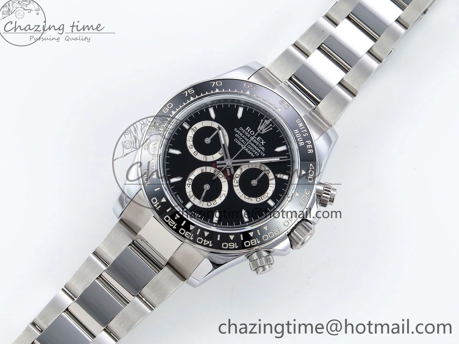 MiroTime 0130 2023 Daytona 126500 QF 1:1 Best Edition 904L Steel Black Dial on SS Bracelet SH TechFriendly 1490